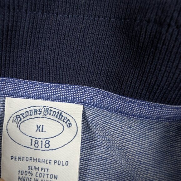 Brooks Brothers Polo Shirt Men's XL Blue Rugby Casual Logo Cotton READ - Picture 3 of 16